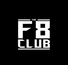 a black background with white letters that say the fb club