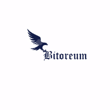 a logo for bitoreum with an eagle and the word bitoreum