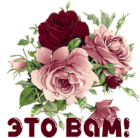 a bunch of roses with the words " это bom " written below them