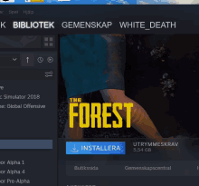 a screenshot of a game called the forest on steam