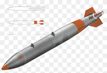 a drawing of a missile on a checkered surface