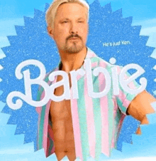 a man with a beard is a barbie doll