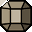 a pixel art drawing of a lantern with a sticker on it .