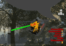 a screenshot of a video game with the commander driver gunner radio transmission and ammunition highlighted