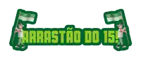 a green sign with the words arrastao do 15