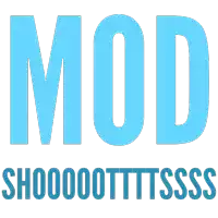 the word mod is displayed in blue letters