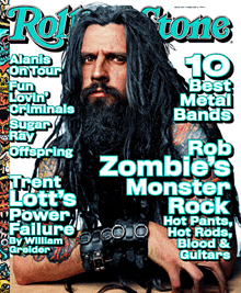 the cover of rolling stone magazine features alanis on tour