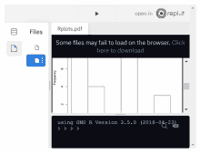 a screenshot of a web page that says rplots.pdf