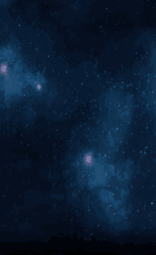 a dark blue background with lots of stars