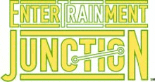 the logo for enter rainment junction is a yellow and green logo .