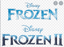 the logo for disney 's frozen ii is shown