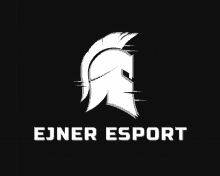 the logo for ejner esport has a spartan helmet on it