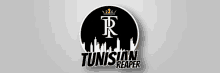 a logo for the tunisian reaper has a crown on it