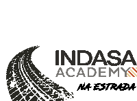 indasa academy na estrada logo with a tire track