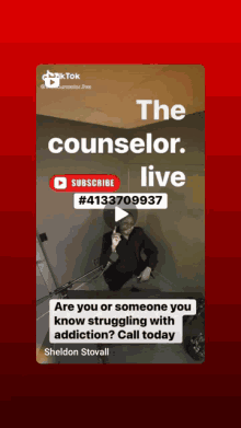 a poster that says the counselor live