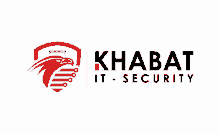 a logo for khaba it security with a red eagle on it