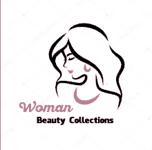 a logo for a woman 's beauty collections with a woman 's face on a white background .