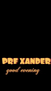 a man in a tuxedo is standing next to a statue with the words pre xander good evening written on it