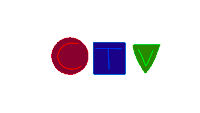 a red circle with a blue square and a green triangle with the letters ctv