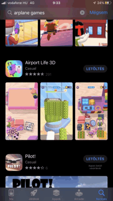 a screenshot of an app called airport life 3d on a phone