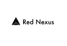 a red nexus logo with a triangle on a white background