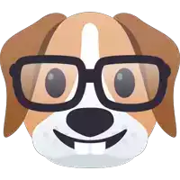 Nerdy Dog Sticker