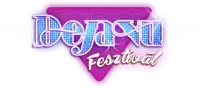 a logo for a festival with a purple triangle in the middle