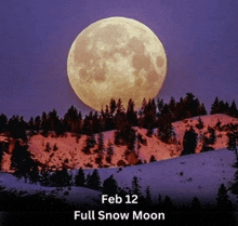 a full snow moon is coming on feb 12