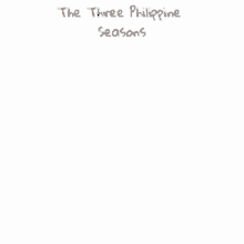 a poster for the three philippine seasons with jose marie chan