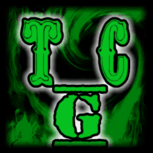 a green logo with the letters tc and g on it