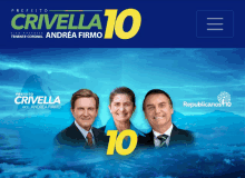 a poster for crivella 10 shows a man and a woman