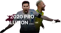 two soccer players are on a poster that says 2020 prolution cn