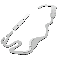 a drawing of a race track with a snake on it