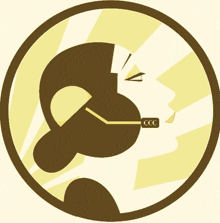 an illustration of a woman wearing a headset that says ccc on it