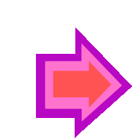 a pink and purple arrow pointing to the right on a white background