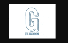 a logo for gert-jans kantine with the letter g on it