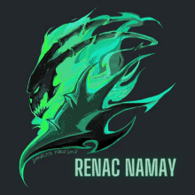 a drawing of a monster with the name renac namay