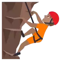 an illustration of a person climbing a mountain