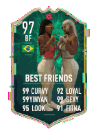 a card that says 97 bf best friends on it