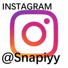 a logo for instagram with snapiyy written below it