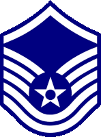 a blue and white emblem with a star on it