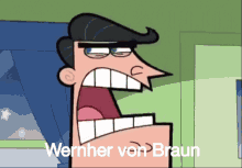 a cartoon character named wernher von braun