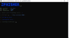 a screenshot of a program called zphisher