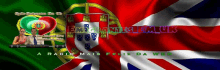 a radio mais feliz da web advertisement with a british flag