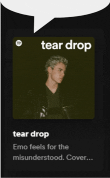 tear drop emo feels for the misunderstood cover album cover