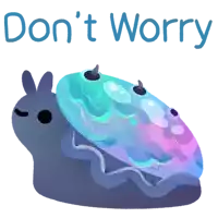 an illustration of a jellyfish with the words " don 't worry " written below it