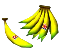 a bunch of bananas with the letter r on one