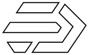 a black and white drawing of an arrow pointing to the right