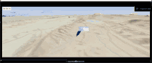 a computer screen shows a plane flying over a map