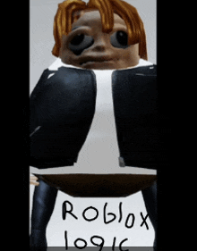 a picture of a cartoon character with the name roblox written on it